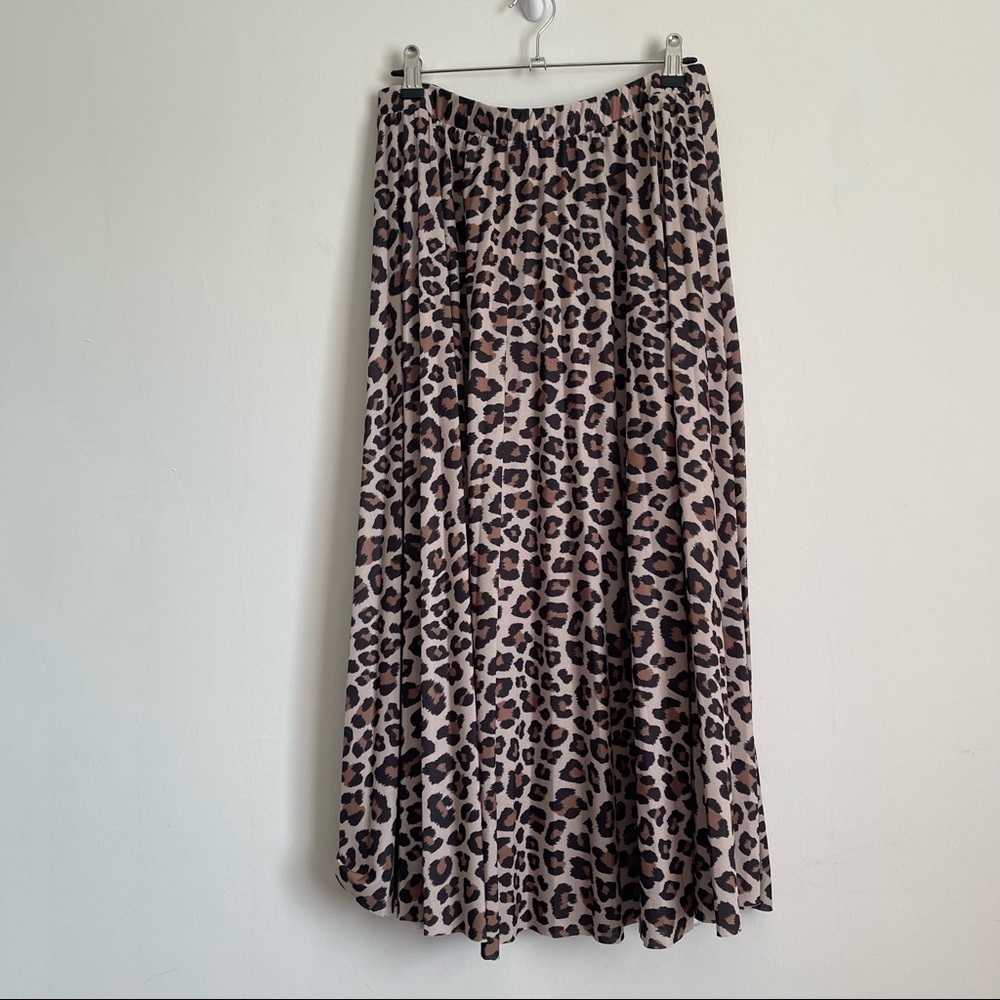 H&M Animal Print Maxi Skirt